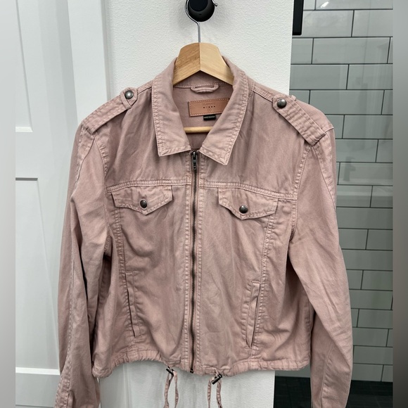 Jackets & Blazers - Dusty Pink Utility Jacket